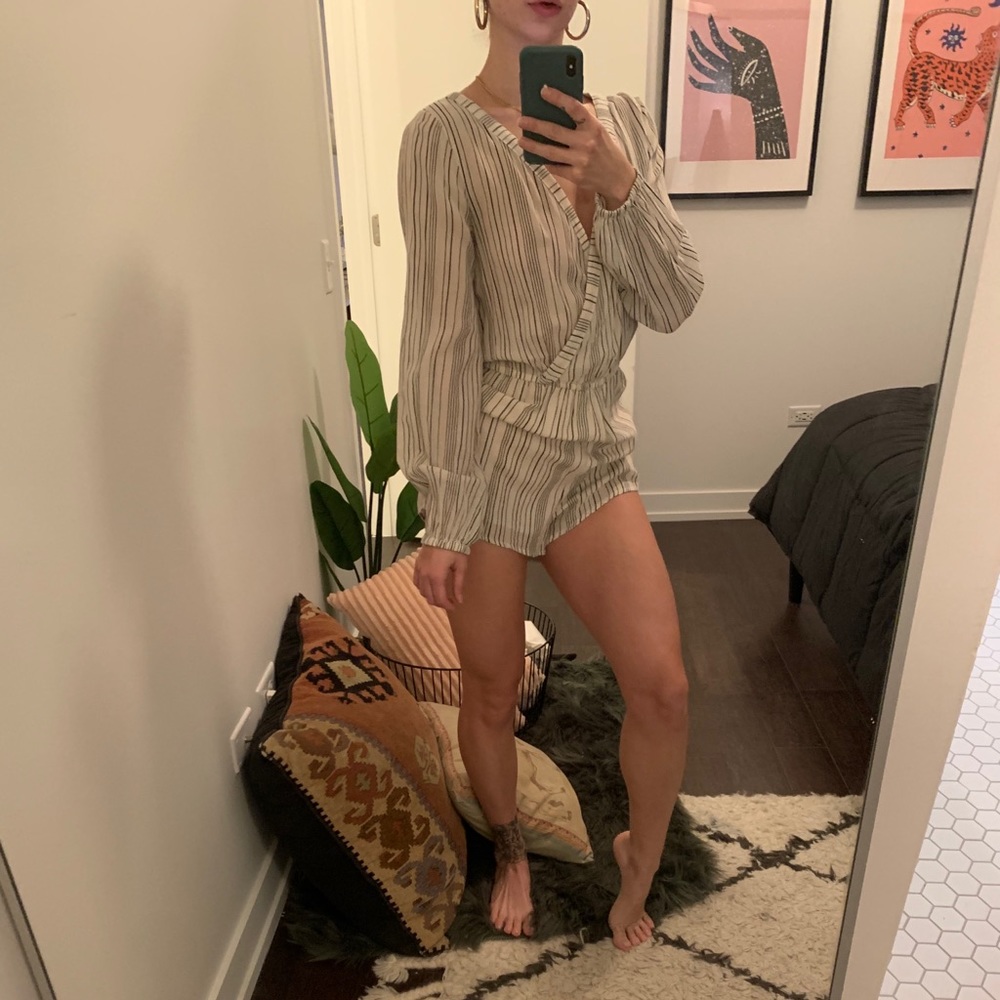Striped romper